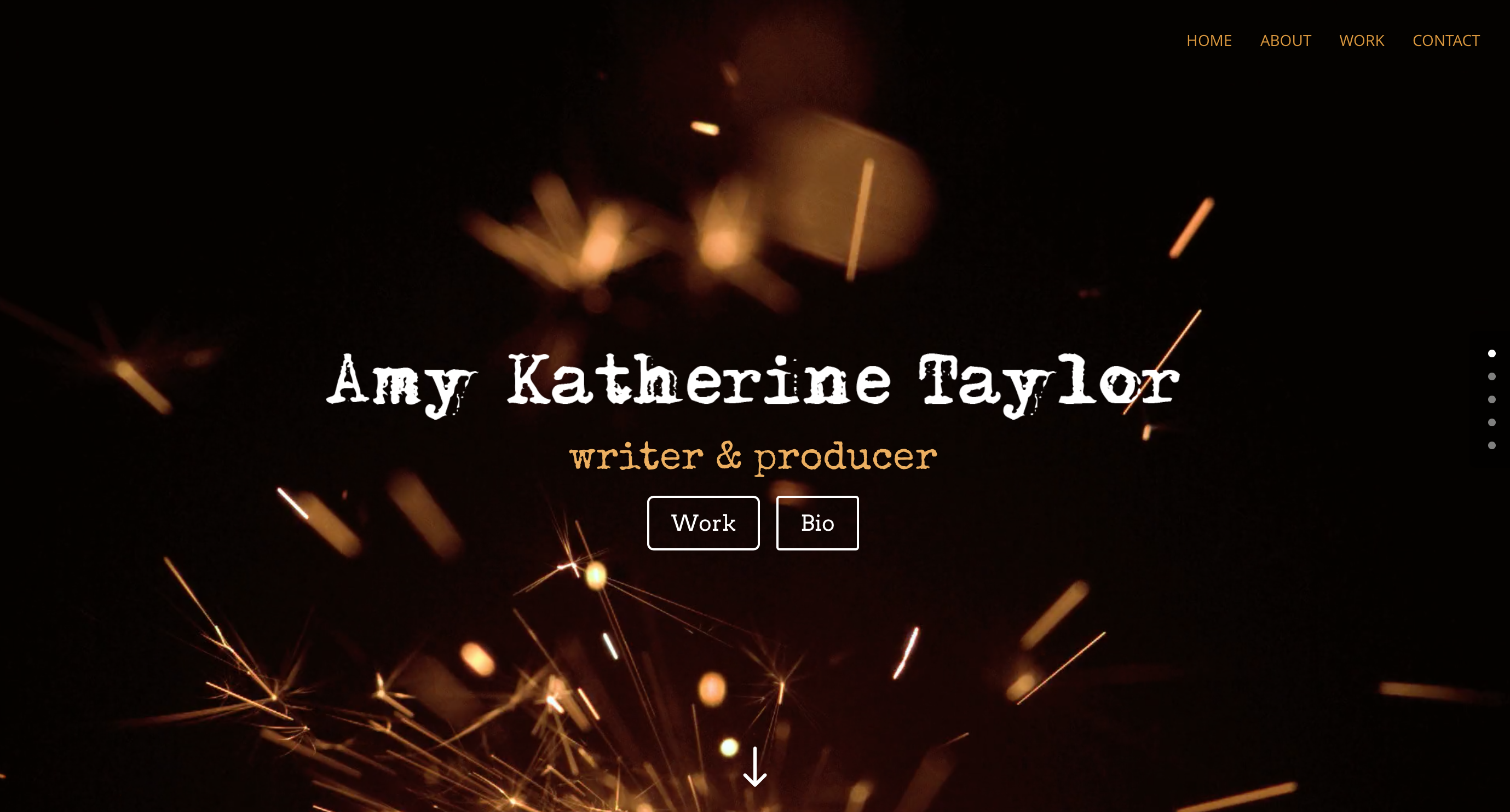 Screenshot of Amy Katherine Taylor website