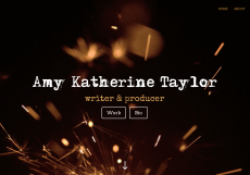 Screenshot of Amy Katherine Taylor website