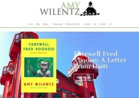 Screenshot of Amy Wilentz website